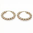 Pendientes Aros Perlas 26 mm.