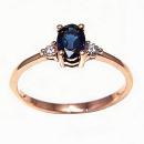 Anillo Lèa Zafiro oscuro Pink