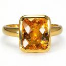 Sortija Bangladesh Turmalina amarilla 10x8