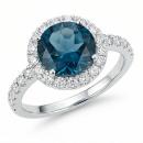 Sortija Natura London Blue Topacio