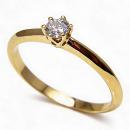 Sortija Holly Yellow Gold 0.14