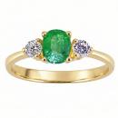 Anillo Lèa Esmeralda Oval L