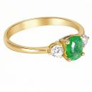 Anillo Lèa Esmeralda Oval L