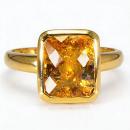 Sortija Bangladesh Turmalina amarilla 10x8