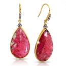 Pendientes Onix Rojo