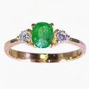 Anillo Lèa Esmeralda Oval L